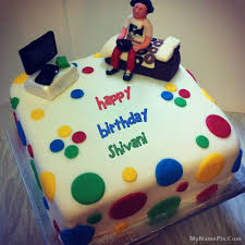 Birthday Cake With Name And Photo For Boy The Name Shivani Is Generated On Birthday Cake For Boys With Name Image Download And Share Happy Birthday Cake Images Happy Birthday Cakes Boy Birthday Cake