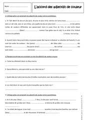 Mettez au féminin, selon le modèle. Exercice Accord De L Adjectif Qualificatif 5eme