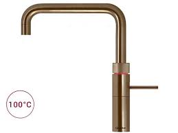 Patina is een laag die op het messing ontstaat door oxidatie. Quooker Pro3 Vaq B Fusion Square Ptn Messing Patina