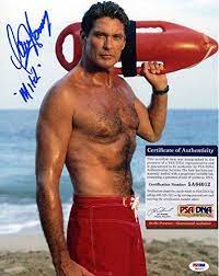 Whatever it was, it was not as awesome as david hasselhoff's day, in which the baywatch alum practiced his opera singing skills, shuffled. David Hasselhoff Hand Signed 11x14 Photo Baywatch Ps Baywatch Lifeguard David