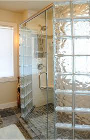 Love This Earthy Rustic Shower Great Use Of Glass Blocks For The Shower More Glass Block Shower Idea Glass Block Shower Glass Block Shower Wall Shower Doors