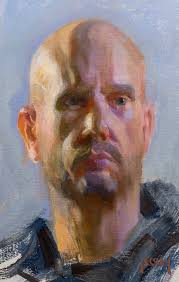 Quick oil sketch as basis for a large studio work of the willows near  Inverell from November. "Afternoon at Brodie's Plains"