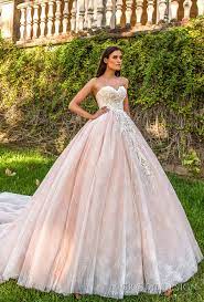 Beautiful Wedding Dresses From The 2017 Crystal Design Collection Sevilla Bridal Campaign Wedding Inspirasi Beautiful Wedding Dresses Pink Wedding Dresses Wedding Dresses Blush