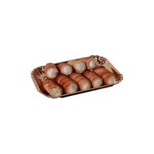 1 sheet of puff pastry, defrosted (about 8 oz, 225 gr) 1/4 cup (50 gr) of sugar; Acquolina In Bocca Pasticcini Cannoncini Crema Di Vaniglia Gr 200