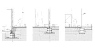 Detalle constructivo (sección y alzado) de la entrega (apoyo, encuentro, unión, conexión) de una viga metálica de acero estructural a un pilar de hormigón armado mediante placa de anclaje y pernos de anclaje hormigonados con la columna. 20 Detalles Constructivos De Fundaciones Archdaily Mexico