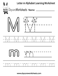The presence of this letter in the name allows people to work hard and make . Preschool Letter M Alphabet Learning Worksheet Learning Worksheets Alphabet Worksheets Free Alphabet Worksheets