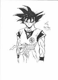 Son goku is a fictional character and main protagonist of the dragon ball manga series created by akira toriyama. Drawing Of Goku Dragon Ball Z By Markth23 On Deviantart