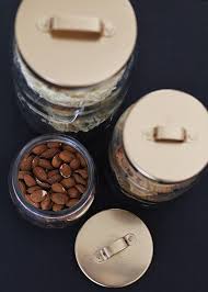 Ikea S Burken Jars Got A Facelift With Gold Spray Paint By Bambula Ikea Jars Gold Spray Paint Tea Light Candle