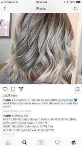 Pin By Ashley West On I Love My Job Hair Color Formulas Matrix Hair Color Blonde Formulas