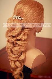 عمل تسريحات شعر طويل بالصور Dz Fashion Curled Hair With Braid Elegant Braided Hairstyle Diy Hairstyles
