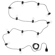 Svartra Lichterkette 12 Led Schwarz Fur Draussen Ikea Deutschland Mit Bildern Ikea Lichterkette Lichterkette Led