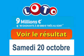 1 (un gagnant) résultats euro millions: Resultat Loto Fdj Tirage Du Samedi 20 Octobre 2018 En Ligne