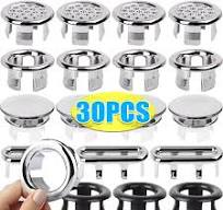 Wash Basin Overflow Ring Neatly Decorated Cover Wash Basin Overflow  Overflow Plug Plug Spare Sink Basin Plastic Overflow Ring - 13
