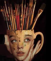 Shine It Up with a Little Help"- digital collage art