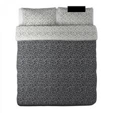 Ikea Alvine Bar Duvet Cover Pillowcases Set King Black White Floral Bar Simple Bed Bed Linens Luxury Bed Styling