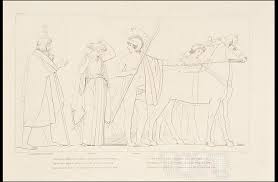 i>from</i> The Odyssey of Homer, Ulysses Departing from Lacedaemon for  Ithaca, with his Bride Penelope, John Flaxman, 1805