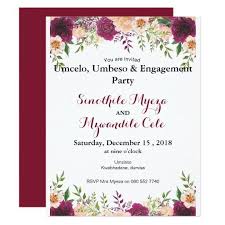 Umcelo nemihlandla kanomvelo blose kwamzimela mzinyathi. Burgundy Peach Floral Engagement Party Invitation Zazzle Com Engagement Party Invitations Engagement Party Invitations