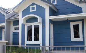 33 Top Inspirasi Cat Rumah Minimalis Kombinasi Biru