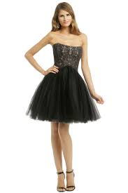 Allison Parris Noir Wonderland Dress Pretty Formal Dresses Black Tulle Dress Strapless Cocktail Dresses