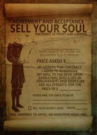 So if you want to sell someone else's soul to the devil (satan,. Sell Your Soul To The Devil Justice Versus Conscience