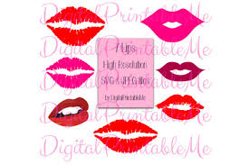 Really masl great looging imaes svgur.com. Lip Clip Art Set Of 7 Lips Svg Jpg Kiss Graphic By Digitalprintableme Creative Fabrica