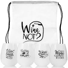 Our polycarbonate stemless wine glasses bring an unbreakable class of elegance to your wine drinking experience. Dishwasher Safe Shatterproof Stemless Wine Glass For Travel Camping Silicone Wine Glasses 4 Set Unbreakable Red Wine Glasses Picnic And Bbq Red Wine Glasses Home Garden Store