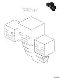 Coloriage Wither Minecraft Dessin A Imprimer Coloriage Lego Coloriage Coloriage Minecraft