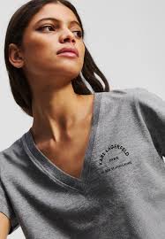 Women's Low-Cut V Neck Printed T-shirt Model K4821D0IR-C11