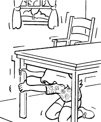 Free coloring sheets to print and download. Earthquake Awareness Coloring Pages