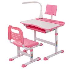 Green and pink furniture set. Children S Study Desk Chair Set Adjustable Kids Child Table With Led Lamp Blue Blue Kids And Teens Desks Home Garden Worldenergy Ae