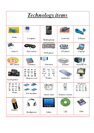 Technology Gadgets Technology Vocabulary Preschool Worksheets English Worksheets For Kids