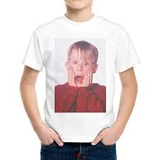 Thedifferent T Shirt Enfant Garcon Cri Kevin Mccallister Maman J Ai Rate L Avion Blanc Bianco T Shirt Enfant T Shirt Kevin Mccallister