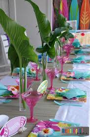 Looking for a tropical theme to celebrate your summer soiree? Luau Birthday Party Ideas Luau Birthday Party Hawaii Themed Party Hawaiian Party Decorations