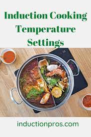 Induction Cooking Temperature Guide With Settings Cooking Induction Cooking Cooking Temperatures