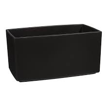 What are our plans ? Scheurich Rectangular Ceramic Planter Pot Anthracite 55071 Rona