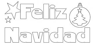Letras De Feliz Navidad Para Colorear