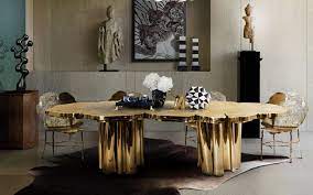 Every furniture as well is designed with top materials that are guaranteed to make a luxury dining room decor. The Golden Fortuna An Exquisite Dining Table