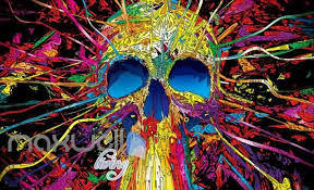 3d Graffiti Skull Tube Abstract Art Wall Murals Wallpaper Decals Prints Decor Idcwp Ty 000172 Skull Wallpaper Artistic Wallpaper Skull Art