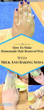 Homemade wax is as effective as the conventional wax when it comes to hair removal. How To Make Homemade Hair Removal Wax With Milk And Baking Soda Homemade Hair Products Homemade Hair Removal Wax Hair Removal