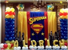 Themed Birthday Superman V Decors And Events 9488085050 Themed Birt Superman Birthday Party Superman Birthday Party Decorations Superman Party Decorations