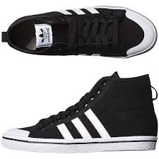 Adidas Black And White Striped Shoes Adidas Originals Women S Honey Stripes Mid Shoe Canvas Women S Shoes 41 Liked On Polyvore Black Canvas Shoes Black Shoes Women Black And White Sneakers