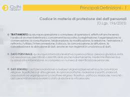 Vista la direttiva 95/46/ce del 24 ottobre 1995, del parlamento europeo e del consiglio, Per La Gestione Dei Dati Personali Per La Gestione Dei Dati Personali Ppt Scaricare