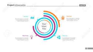Four Options Doughnut Chart Slide Template Business Data Arc