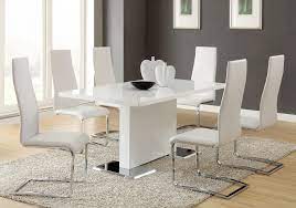 Entertain guests in style with modani fashionable and functional modern dining room furniture when you host your next dinner party. Nameth 102310 White Casual Dining Table1 In 2021 White Dining Room Table Modern Dining Room Set White Dining Room