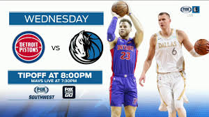 Links will appear around 30 mins prior to game start. Previewing Mavericks Vs Pistons Mavs Live Fox Sports
