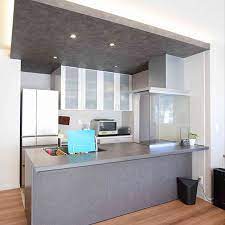 キッチン 下げ天井 リシェルsi ペニンシュラ lixil などのインテリア実例 2019 02 14 03 23 23 roomclip ルームクリップ リシェルsi インテリア リビング キッチン