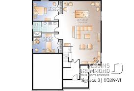 Plan maison a etage 3 chambres. Modele De Plain Pied Quatre 4 Chambres Plans Dessins Drummond