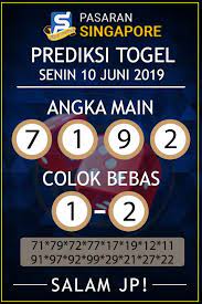 Prediksi Toto 4d Sgp Senin 10 06 2019 Indonesia Minggu 22 Agustus