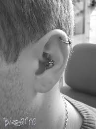 Helix cartilage piercing damages the area more in comparison to the other areas. Bizzarre Piercing Ohr Piercings