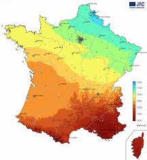 Il en va de même pour l'ensoleillement. Carte De L Ensoleillement De La France A Haute Resolution Climatologie Les Forums D Infoclimat